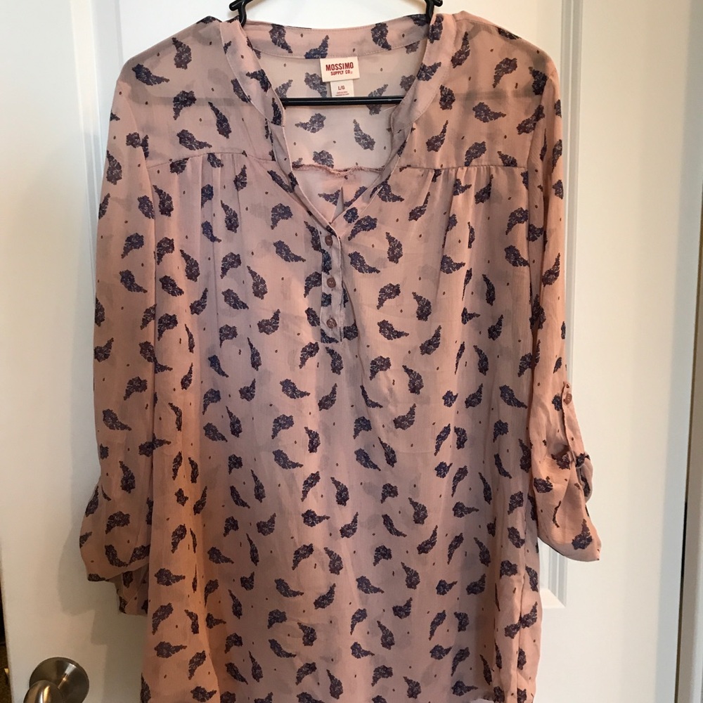 Mossimo half button tunic